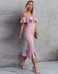 Šaty - kód 9726 - 3 - ružová