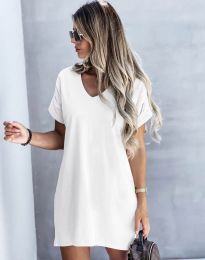 Šaty - kód 9875 - biela