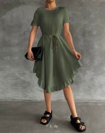Šaty - kód 30800 - olivovo zelená