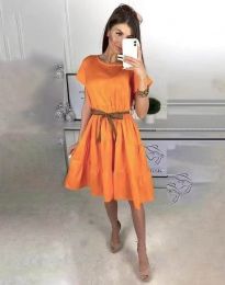 Šaty - kód 3958 - oranžová
