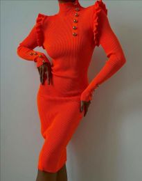 Šaty - kód 5784 - oranžová