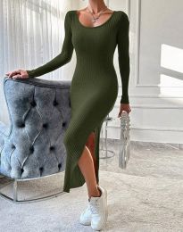 Šaty - kód 330600 - olivovo zelená