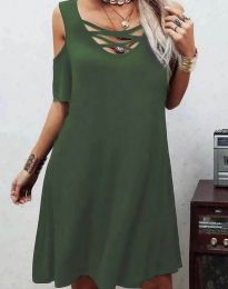 Šaty - kód 72544 - 4 - olivovo zelená