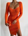 Šaty - kód 76500 - oranžová